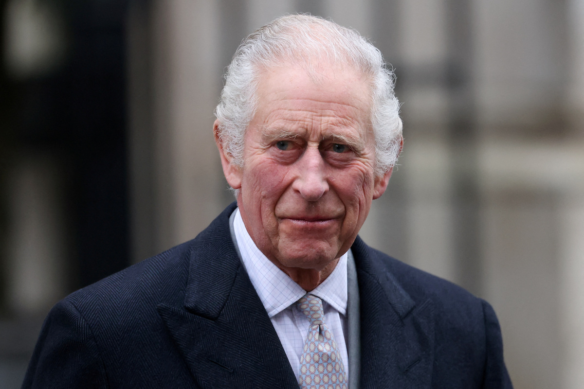 Britain’s King Charles leaves the London Clinic after receiving treatment for an enlarged prostate in London, Britain Jan. 29, 2024. (Reuters)
