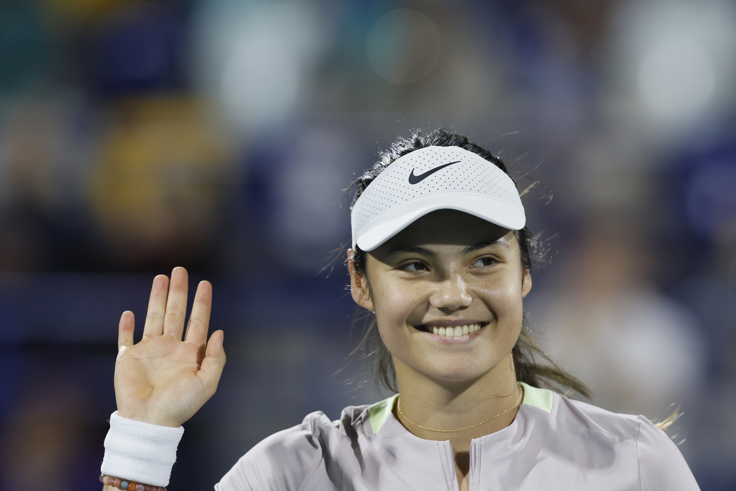 Emma Raducanu defeated Marie Bouzkova to move into the last 16 of the Mubadala Abu Dhabi Open. (WTA)