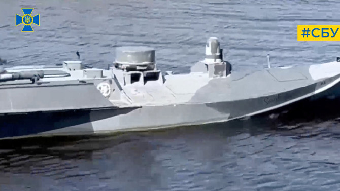 Ukraine said on Tuesday a group of its special forces blew up a drilling platform in the Black Sea that Russia was using to enhance the range of its drones. (Reuters/File)