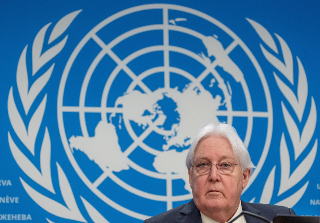 UN aid chief Martin Griffiths called for $2.7 billion in funding to provide humanitarian aid for 14.7 million people in Sudan. (Reuters)