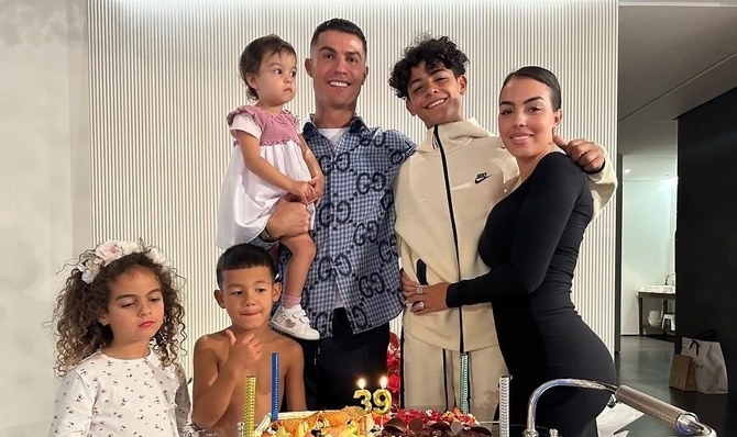 Saudi Pro League footballer Cristiano Ronaldo took to Instagram as he celebrated his 39th birthday with a return to training, as well as spending time with his partner Georgina Rodriguez and their children. (Instagram)