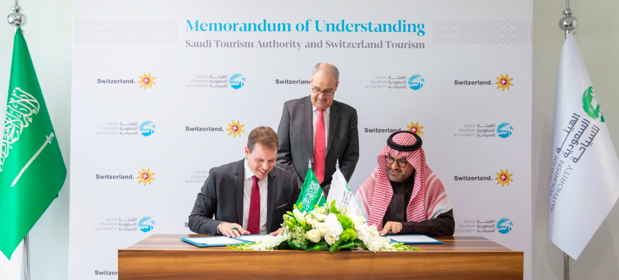 The agreement will strengthen cooperation among Swiss and Saudi tourism agencies and companies. Saudi Tourism Authority/X