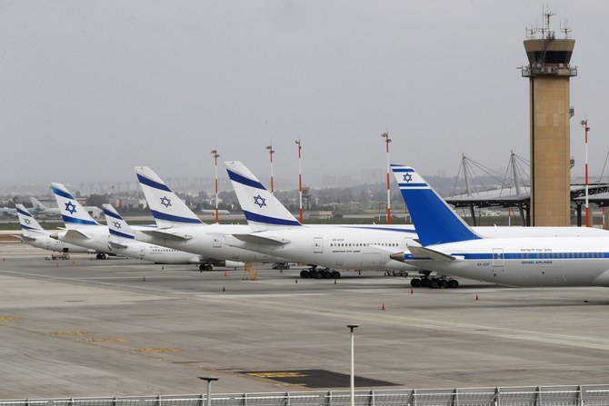 Israel’s national airline El Al said in a statement that a flight from Prague had to be diverted to Greece after a passenger behaved in a violent manner on Thursday. (AFP/File)