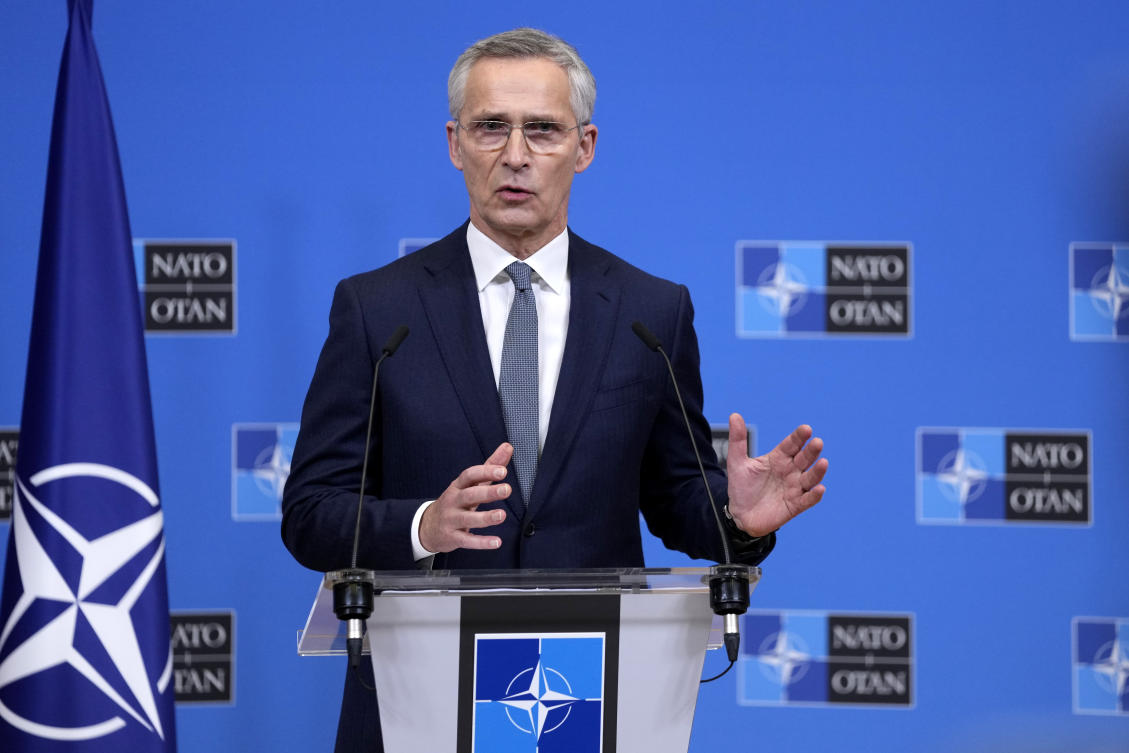 NATO secretary general Jan Stoltenberg’s comments came amidst growing pleas for shells, ammunition and other military aide from Ukraine as it battles Russian forces into a third year. (AP)