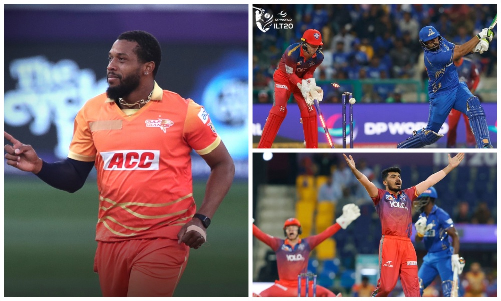 Gulf Giants and the Abu Dhabi Knight Riders served up a nail-biting finish to their International League T20 match on Saturday, which was followed by a Dubai Capitals-MI Emirates thriller. (X/@ILT20Official)