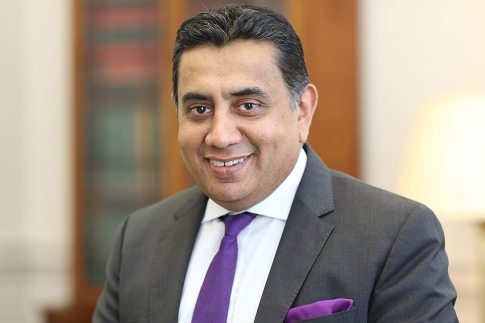 UK’s Middle East Minister Lord Tariq Ahmad. (UK Government)