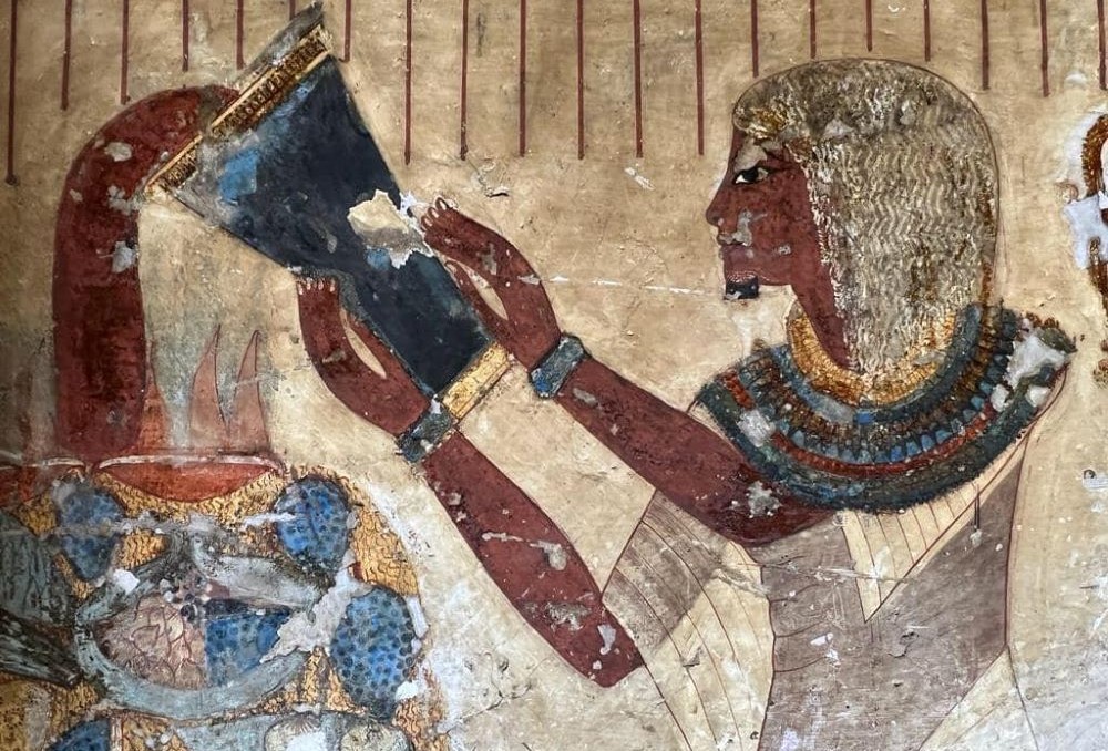 The tomb of Neferhotep, scribe of Amun, in Al-Khokha on Luxor’s West Bank. (Supplied)