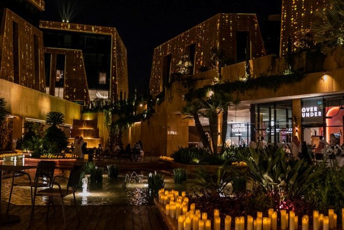 In the most recent example of Riyadh’s Salmani architectural style, the city unveiled the luxury tourist and entertainment destination Via Riyadh on May 11. (AN PHoto/Huda Bashatah)