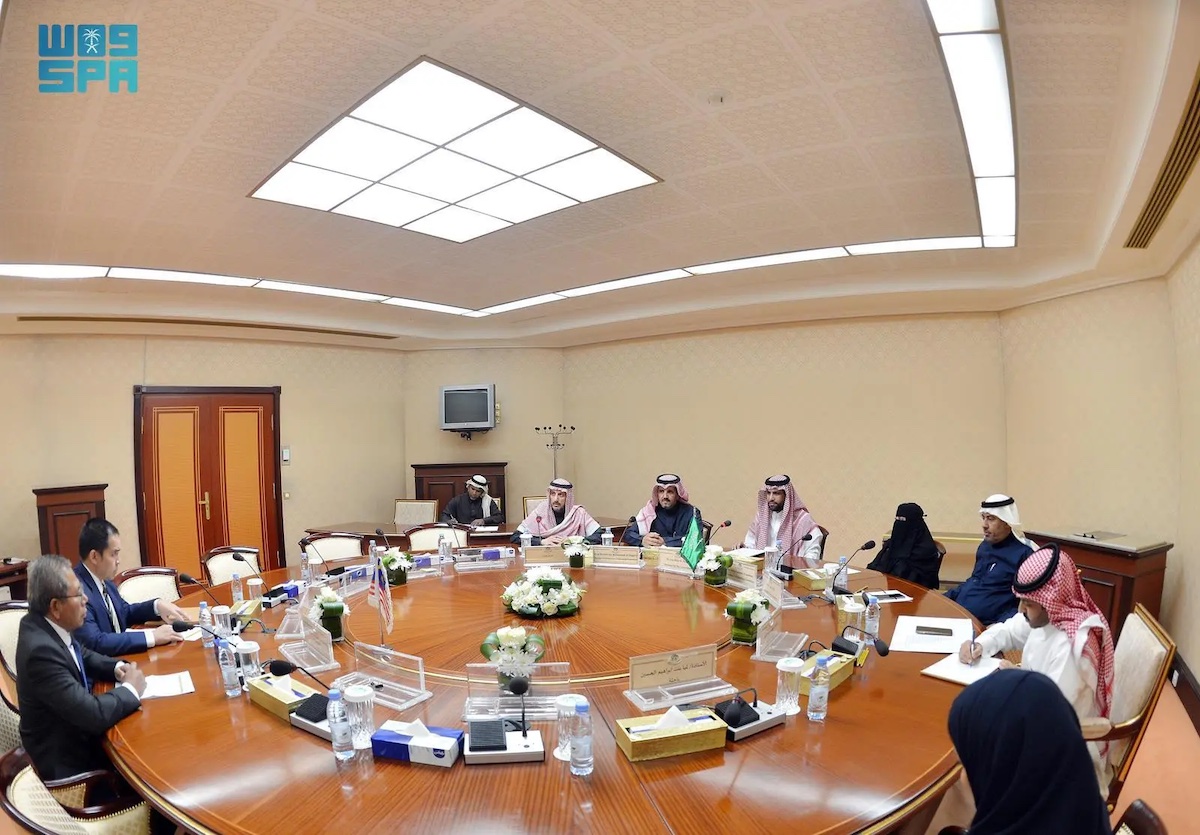The Saudi-Malaysian Parliamentary Friendship Committee met Malaysian Ambassador to Saudi Arabia. (SPA)