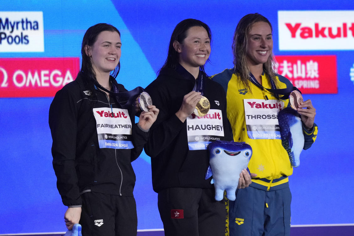 A night of firsts at the World Aquatics Championships in Doha