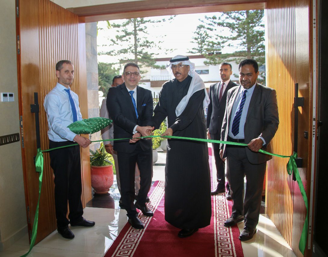 Saudi Ambassador to Morocco Sami bin Abdullah Al-Saleh opened the new headquarters of the Saudi cultural attache in Rabat. (X/@KSAembassyMA)