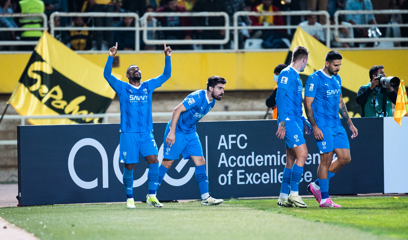 Al-Hilal came from behind to defeat Sepahan 3-1 in the first leg of their second-round clash in the Asian Champions League on Thursday. (X:@Alhilal_FC)