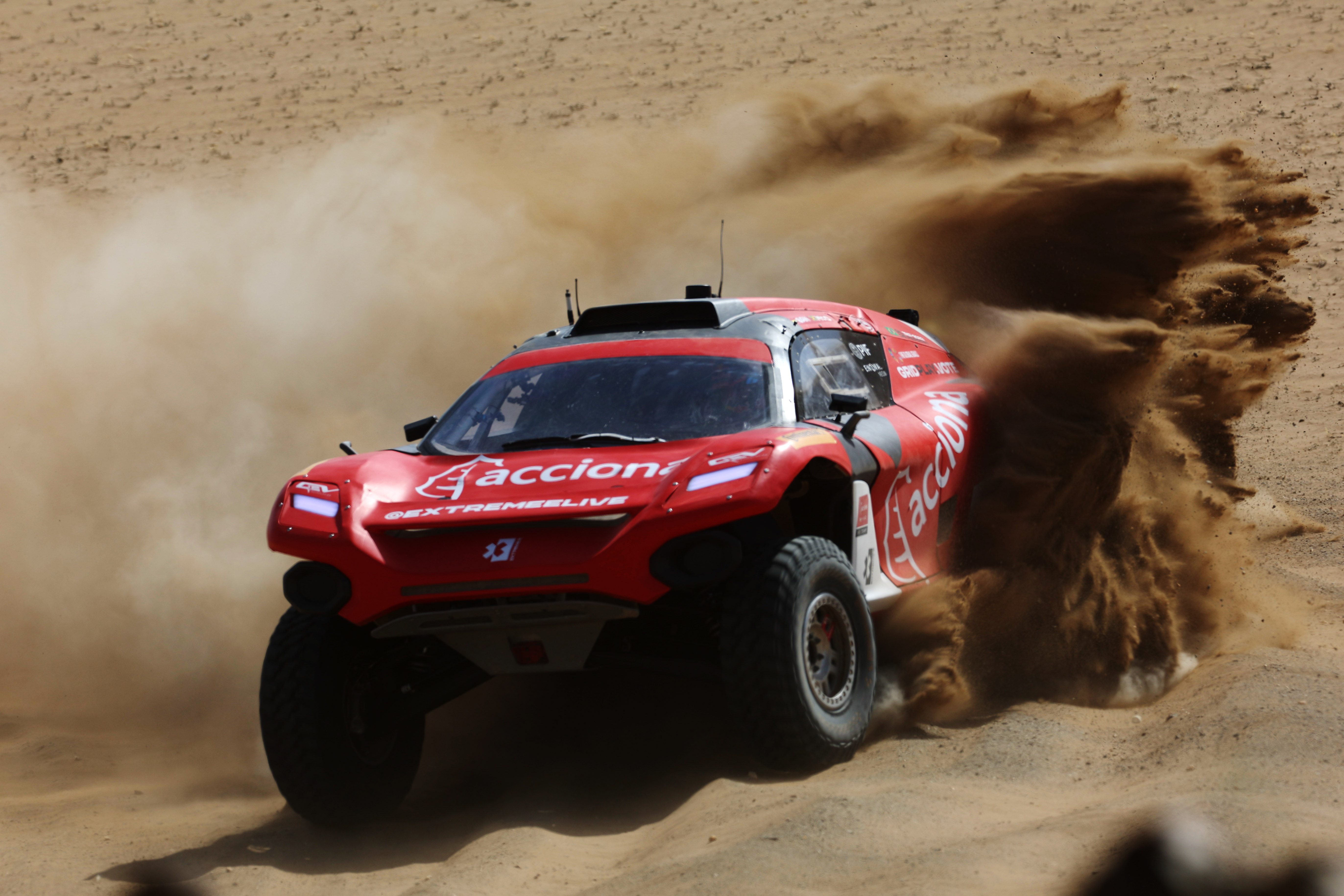 Acciona-Sainz XE Team were the fastest team during the practice sessions of the Desert X Prix in Saudi Arabia. (Supplied)