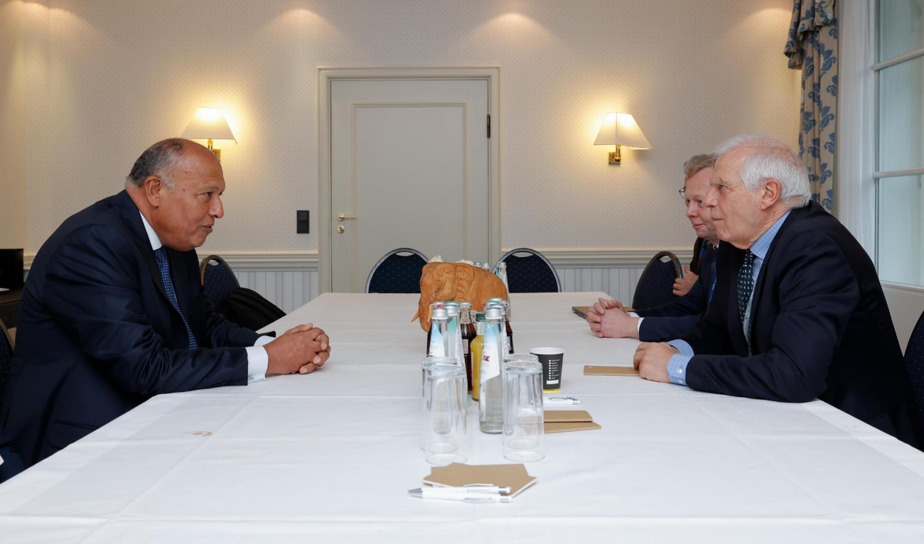 Shoukry met Borrell on the sidelines of the 60th Munich Security Conference on Sunday. (X:@JosepBorrellF)