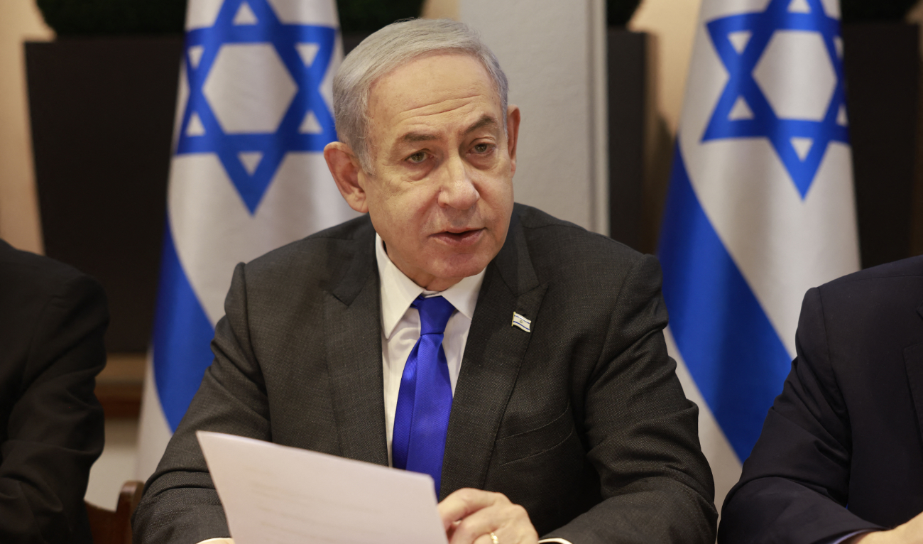 Netanyahu said at the start of the weekly meeting that the move comes after “recent talk in the international community about an attempt to unilaterally impose on Israel a Palestinian state.” (AFP/File)