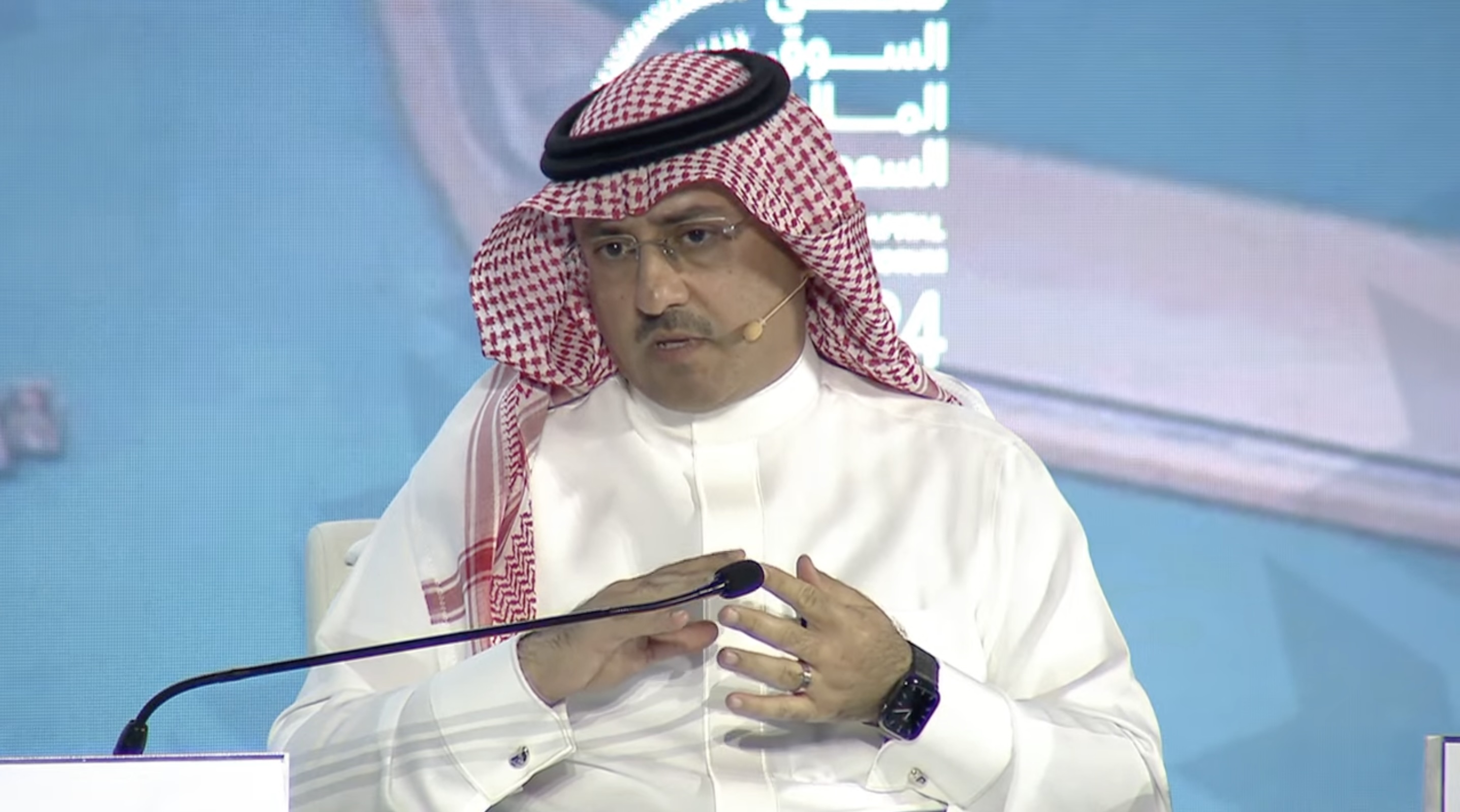 Ziad Al-Murshed, executive director of new business development at Saudi Aramco, speaks at the forum.