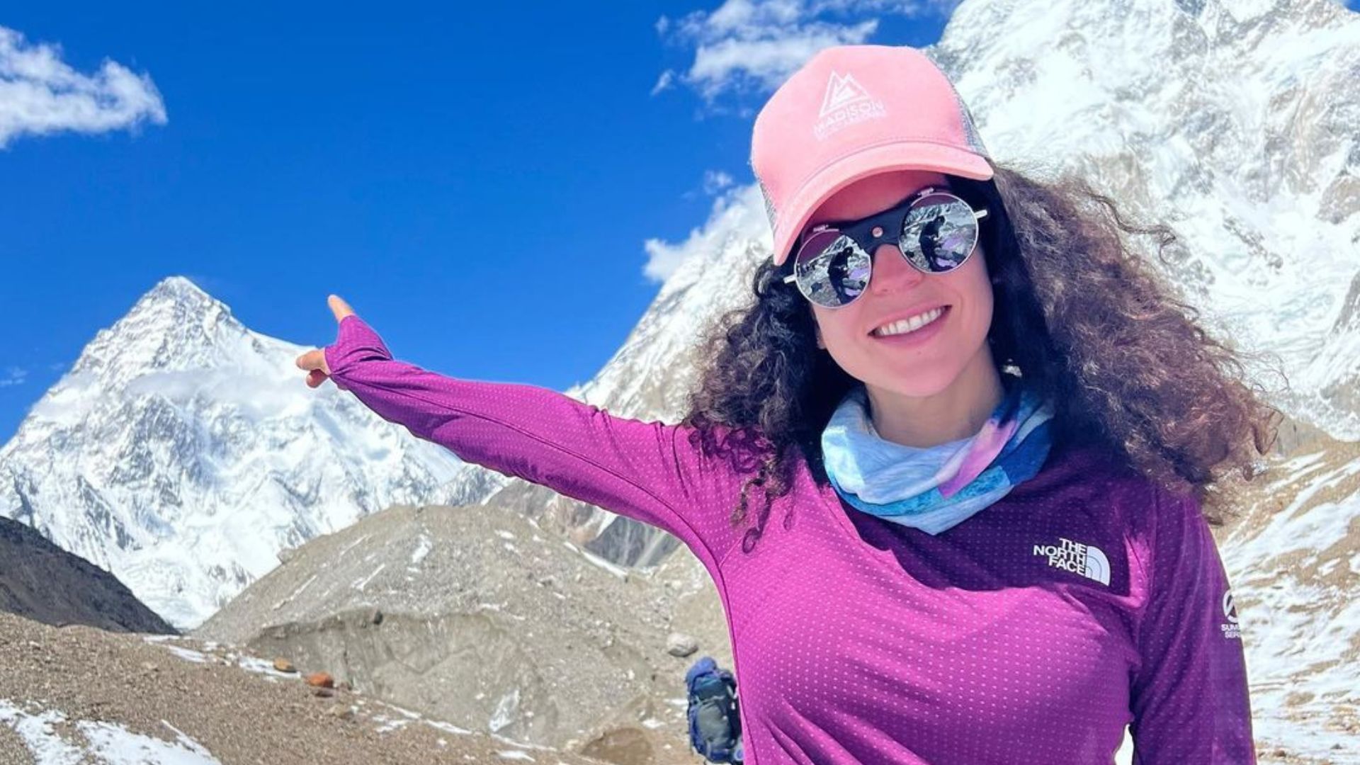 Nelly Attar became the first Arab woman to reach the summit of K2. (Supplied)