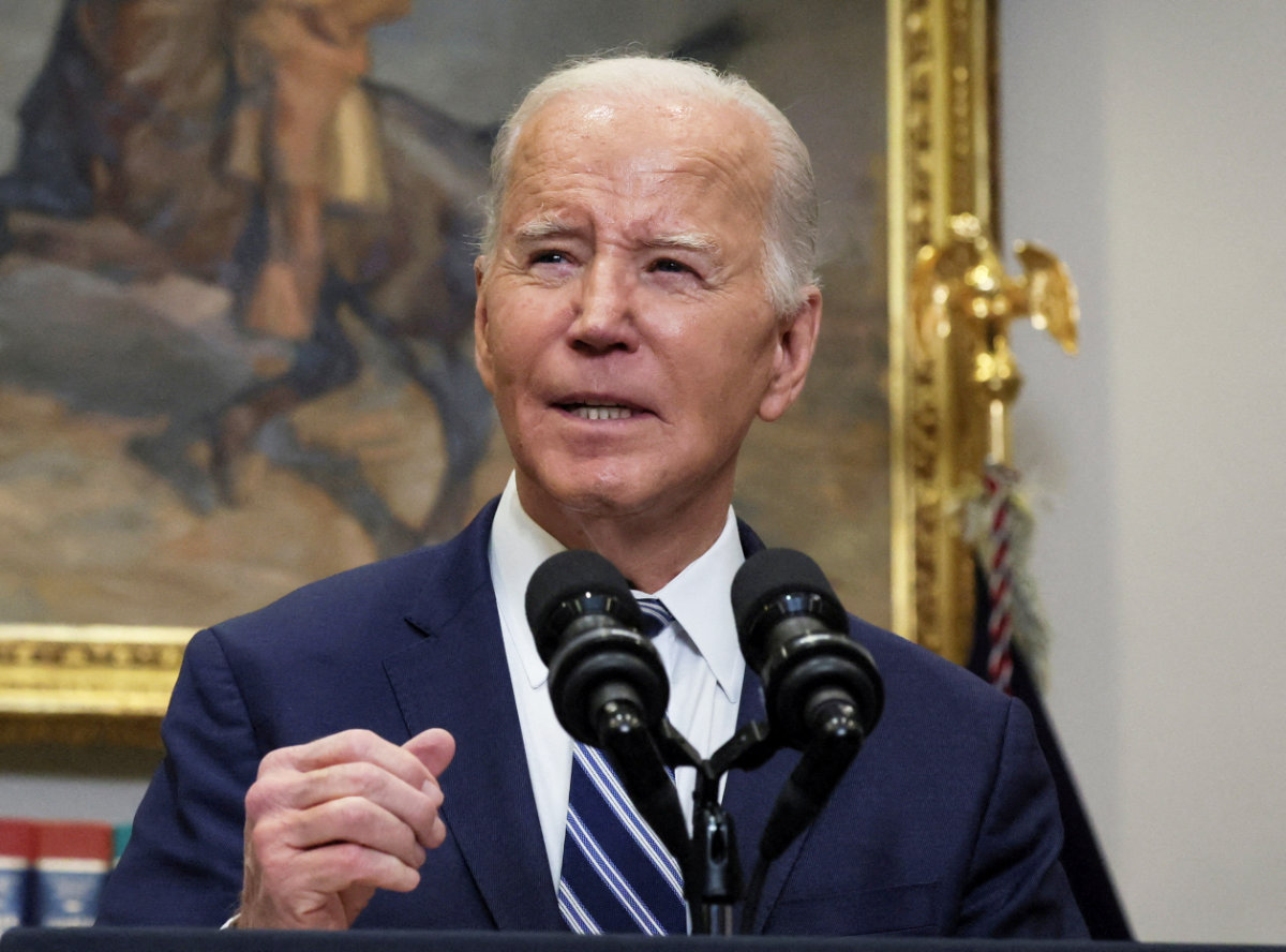 US President Joe Biden speaks at the White House in Washington, D.C., on Feb. 16, 2024, after it was reported that Russian opposition leader Alexei Navalny died at an Arctic penal colony where he was serving a three-decade jail term. (REUTERS/File Photo)