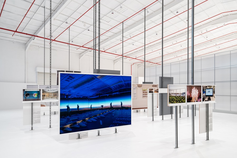 'Saudi Futurism' by Ahmed Mater and Armin Linke. (Photo by Marco Cappellletti, Courtesy of the Diriyah Biennale)