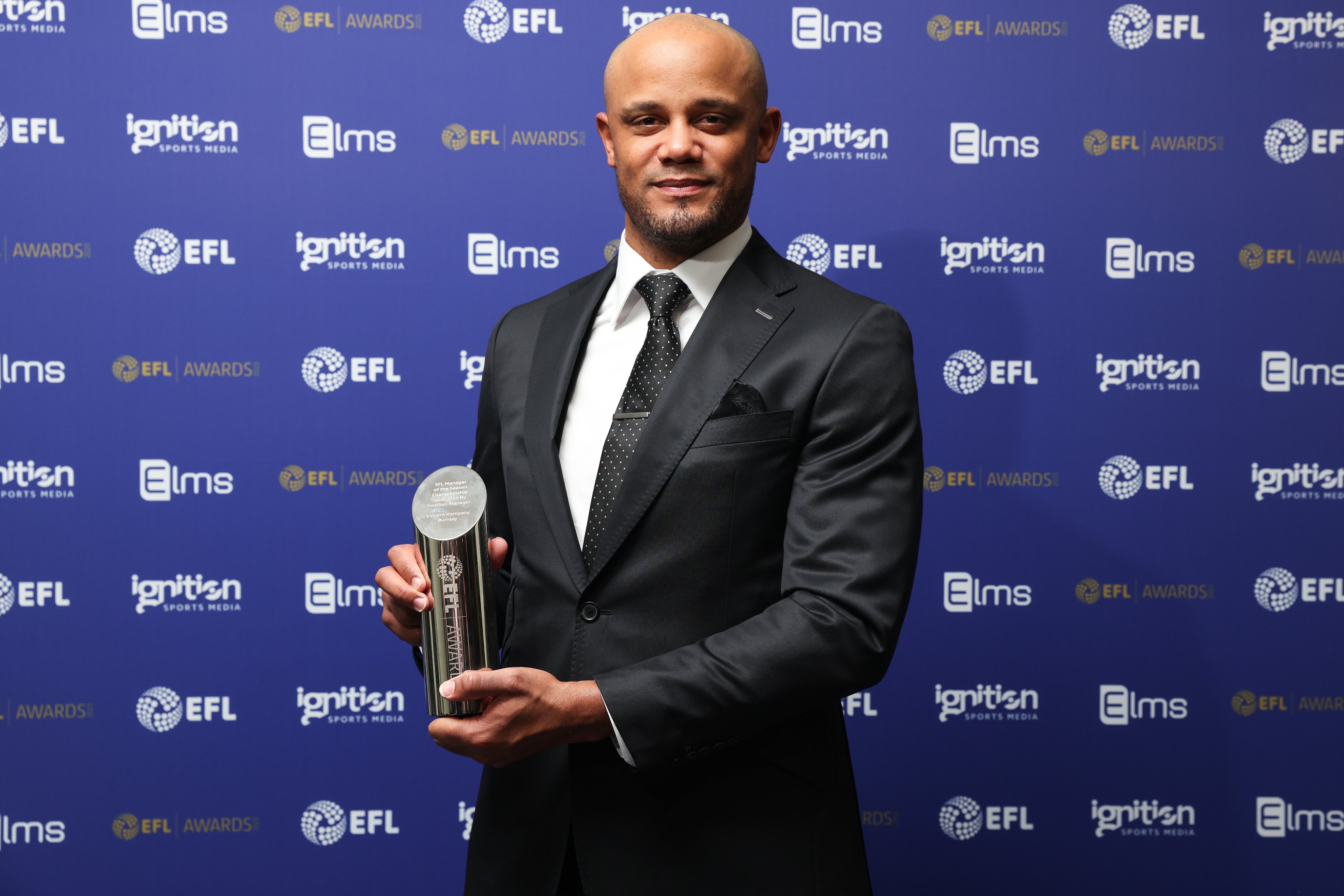 Burnley boss Vincent Kompany has revealed his father's experiences as a political refugee give him the drive and determination to lead the club's fight for Premier League survival. (X/@VincentKompany)