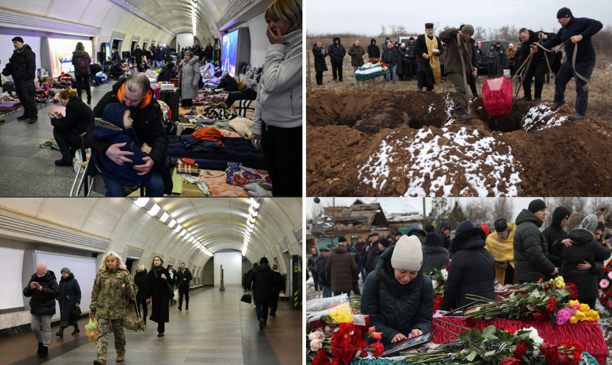 After two years of war, Ukraine’s troops are short of manpower and running low on Western-supplied ammunition for artillery and air defenses, while the Russian aggressors have built up a position of strength thanks to booming war production. (AFP photos)