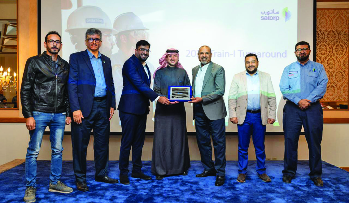 The acknowledgment took place at a ceremony held by SATORP in Jubail, honoring contractors involved in the scheduled maintenance in 2023.