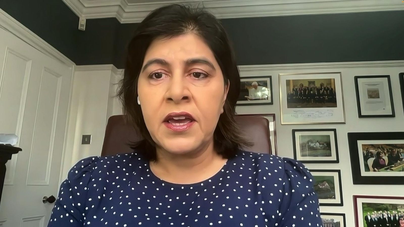 Islamophobia is tolerated within the UK’s ruling Conservative Party, its former Chairwoman Baroness Warsi has said. (Screenshot/Sky News)