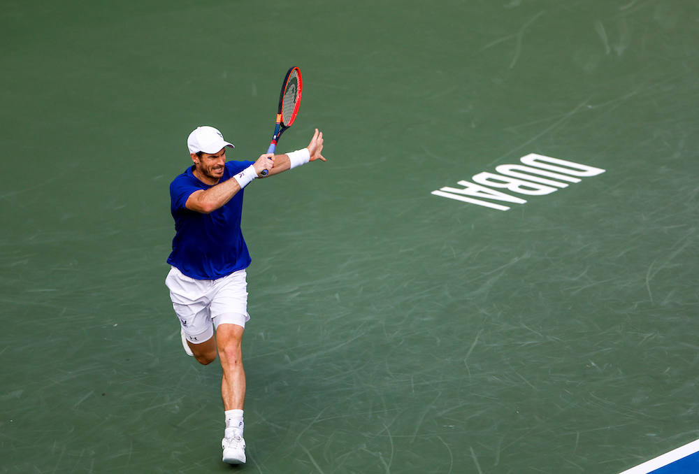 Andy Murray is through to the last 16 of the Dubai Duty Free Tennis Championships. (ATP)