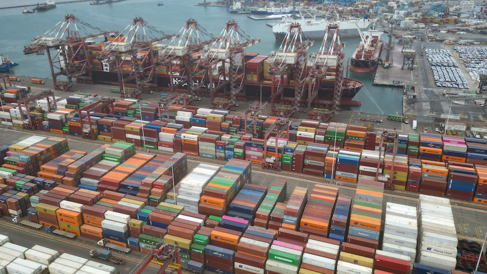 DP World, the UAE-based logistics company, operates key port installations in Peru and has invested more than $700 million there since 2018. (AFP)