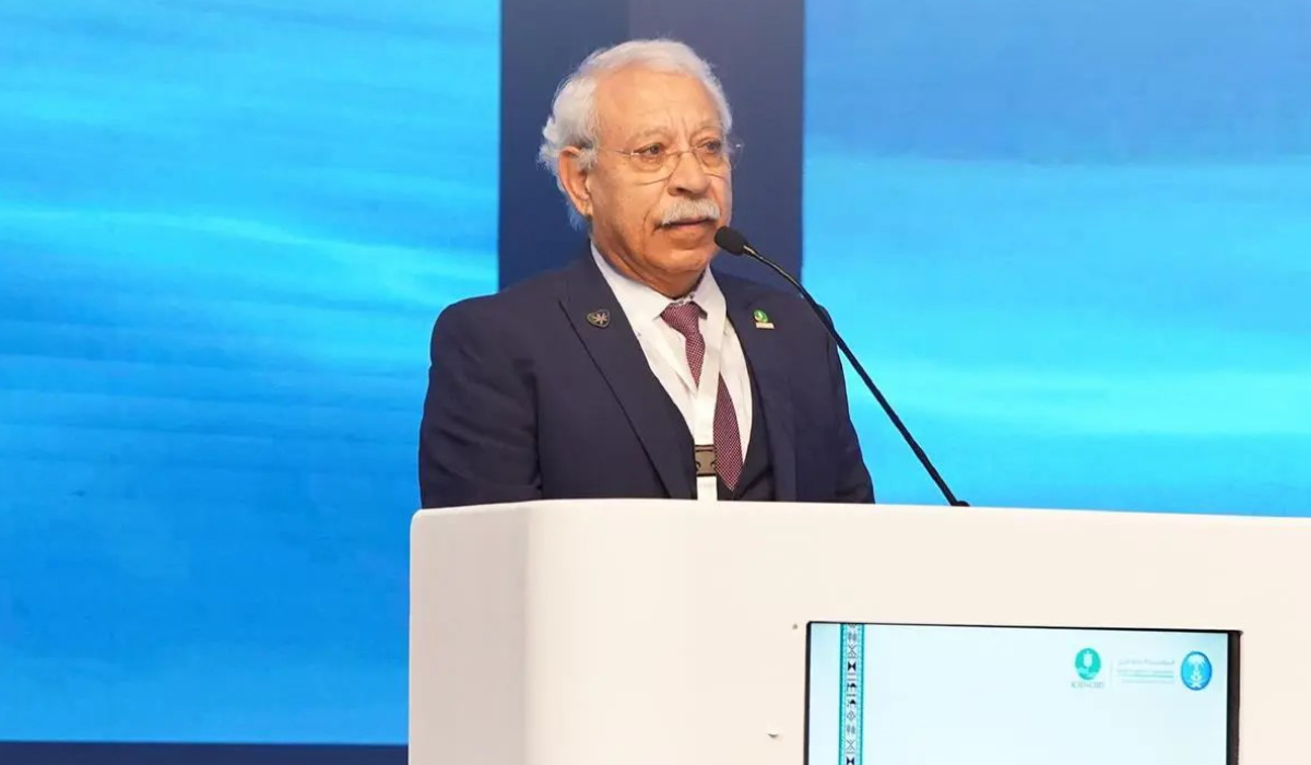 Dr. Rajab Rajab, the Honorary President of the International Commission on Irrigation and Drainage (ICID), is speaking at the opening of the first regional conference on irrigation and agricultural drainage in the Middle East, which began on Monday (February 26) in Riyadh. (SPA)