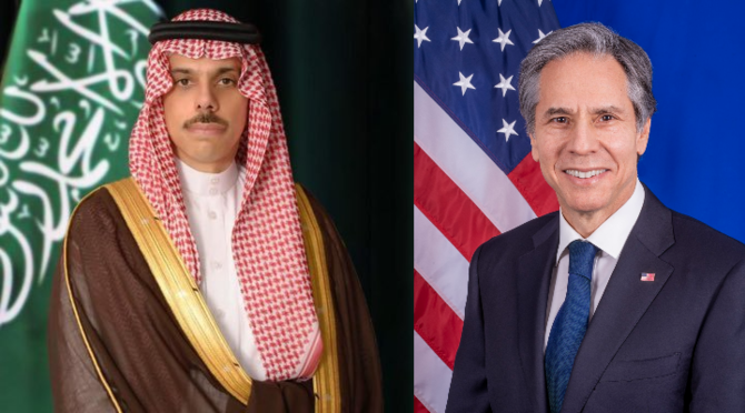 Saudi Foreign Minister Prince Faisal bin Farhan received a phone call from US Secretary of State Antony Blinken. (File/SPA/Wikipedia)
