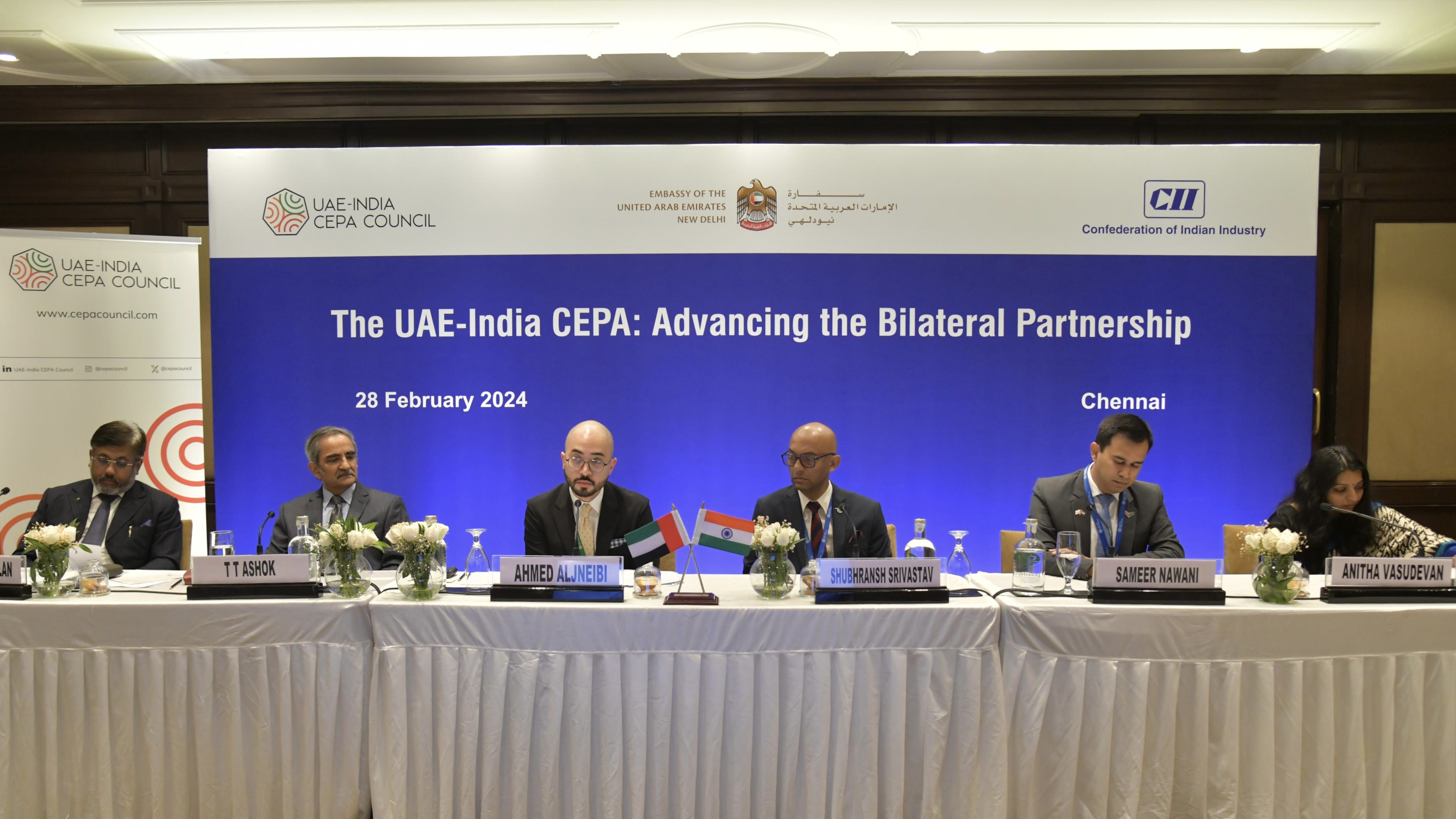 The meeting with exporters was held by the UAE-India CEPA Council in collaboration with the Confederation of Indian Industry and the UAE Embassy. (Supplied)