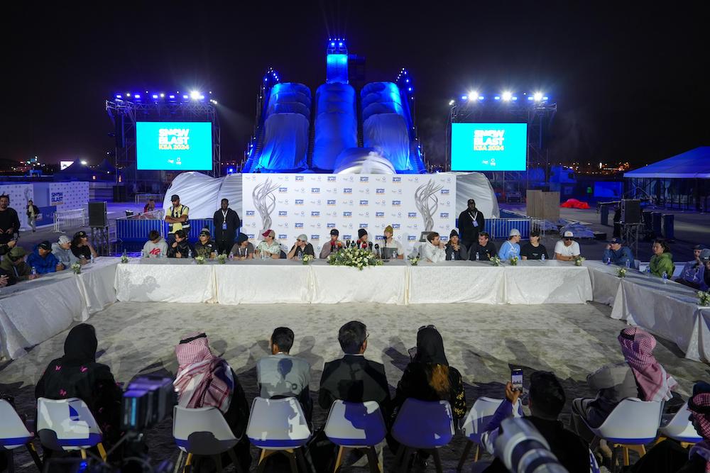 The SnowBlast KSA Cup Championship, set to commence on the 28th, will bring together over 30 Olympic and world champions in freestyle skiing for an epic competition. (Supplied)