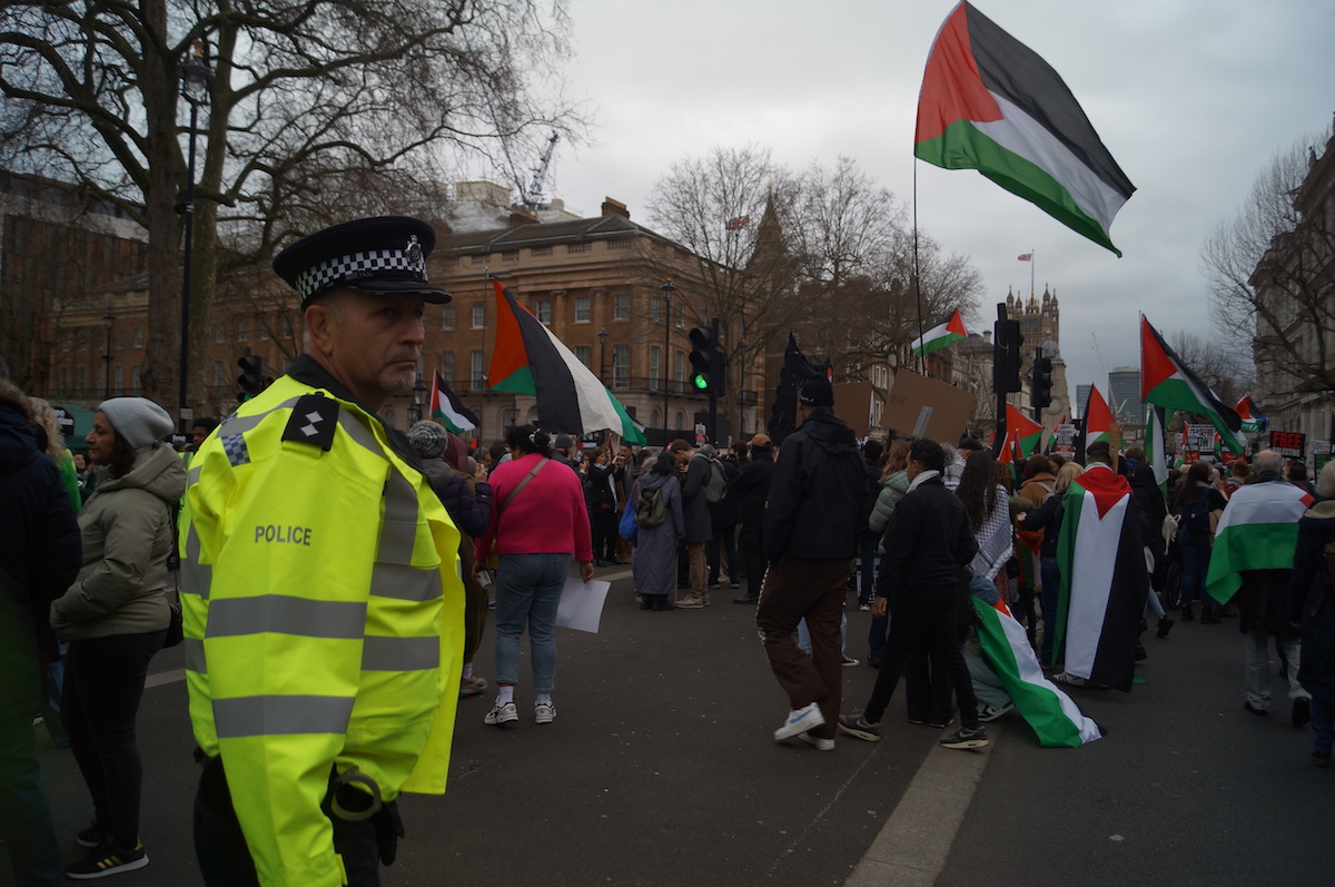 Ministers are concerned about the drain on police resources, with estimates suggesting that the protests have cost £25 million. (AN photo/Tamara Turki)