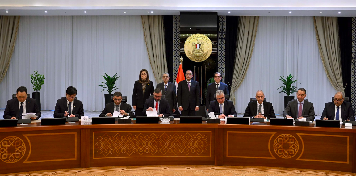 Egypt’s Prime Minister Mostafa Madbouly witnessed the signing of the deals. Presidency of the Egyptian Council of Ministers/Facebook