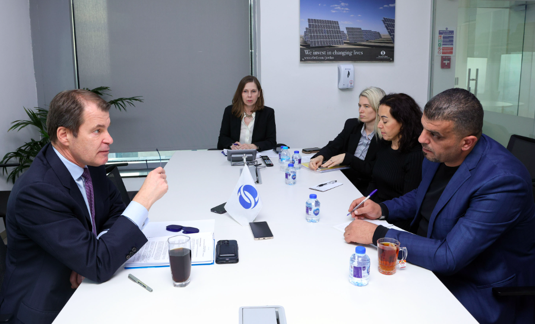 The First Vice President of the European Bank for Reconstruction and Development Jurgen Rigterink speaking to the Jordan News Agency. Petra