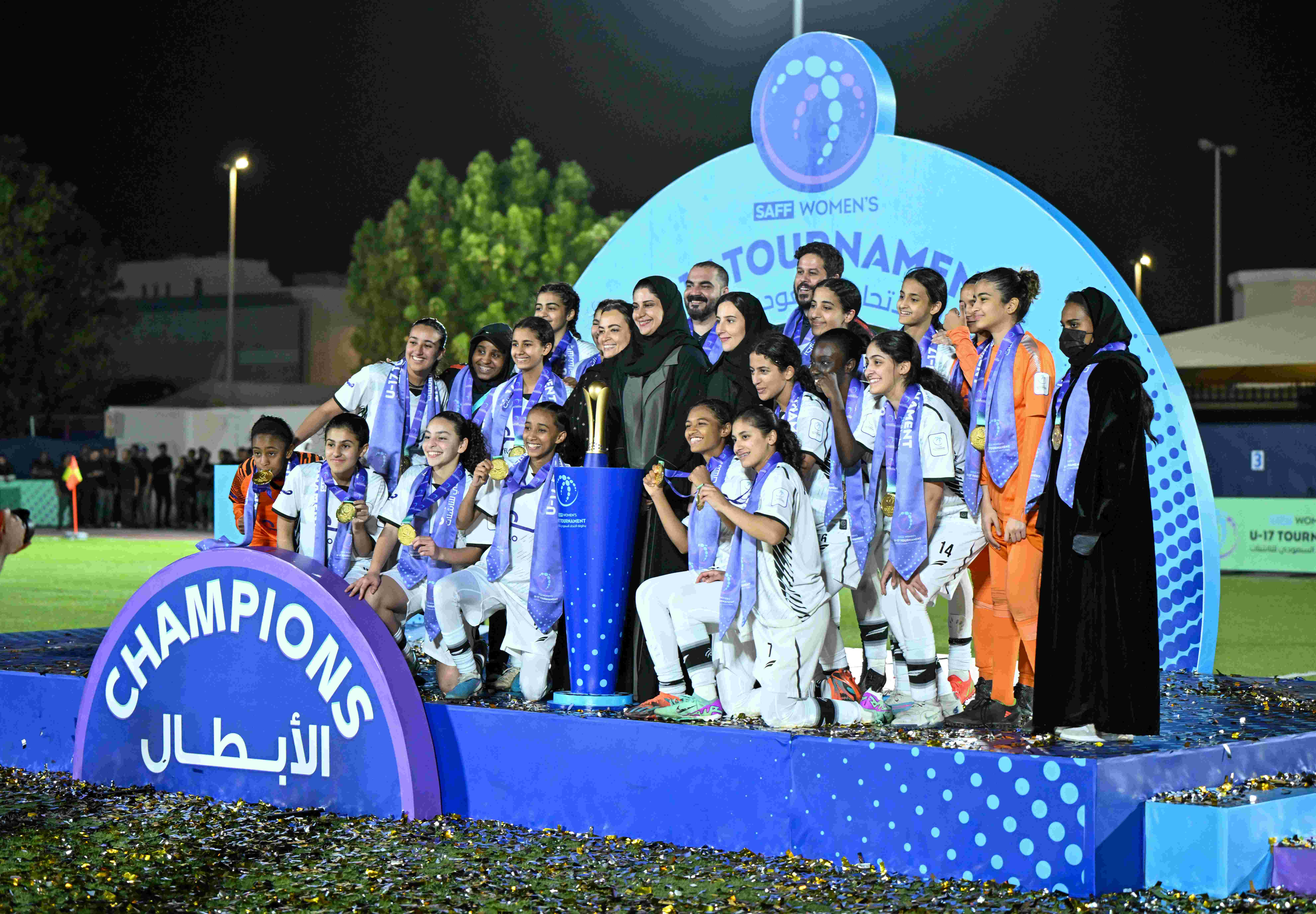 Al-Shabab beat Al-Hilal 1-0 on Wednesday before being crowned champions of the inaugural Saudi Arabian Football Federation (SAFF) Women’s U-17 Tournament. (Supplied)