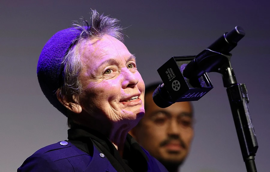 US musician and artist Laurie Anderson has withdrawn from a professorship at Germany’s Folkwang University of the Arts. (File/AFP)