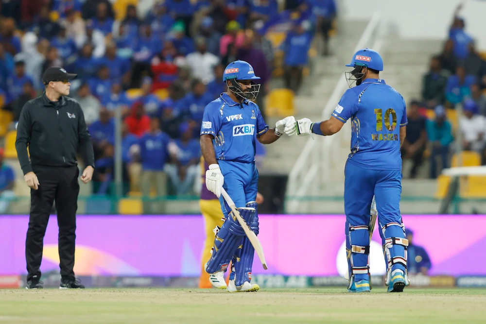 MI Emirates were simply too strong for the Sharjah Warriors in the International League T20 on Friday night. (Supplied/ILT20)