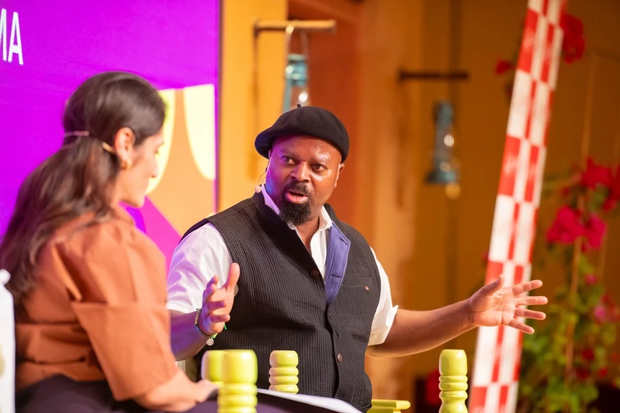 During the session, Ben Okri delved into the rapidly introduced changes societies, past and present, have lived through. (Supplied)