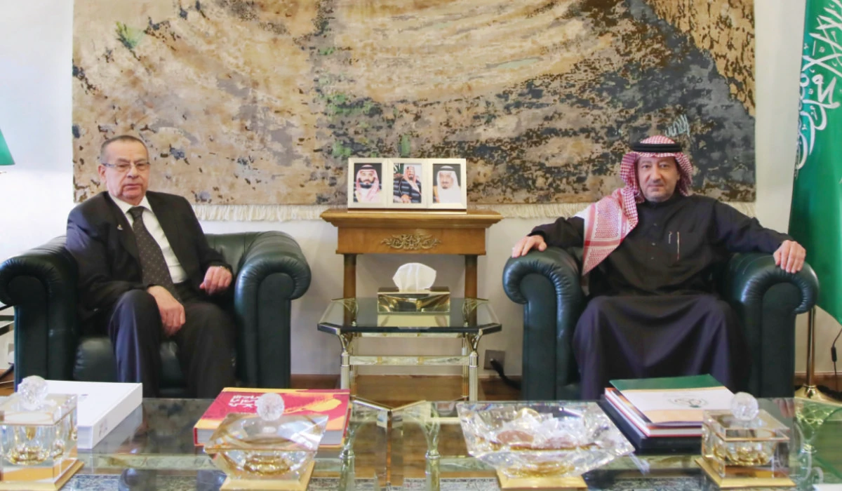 Waleed Elkhereiji meets Basem Al-Agha in Riyadh. (Supplied)