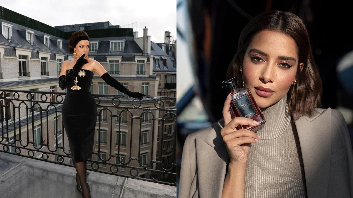 She posed with fragrances like Cherry Oud, Tobacco Honey and the Aqua Allegoria collection. (Instagram)
