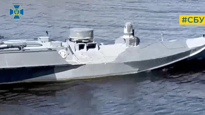 Ukraine said on Tuesday a group of its special forces blew up a drilling platform in the Black Sea that Russia was using to enhance the range of its drones. (Reuters/File)