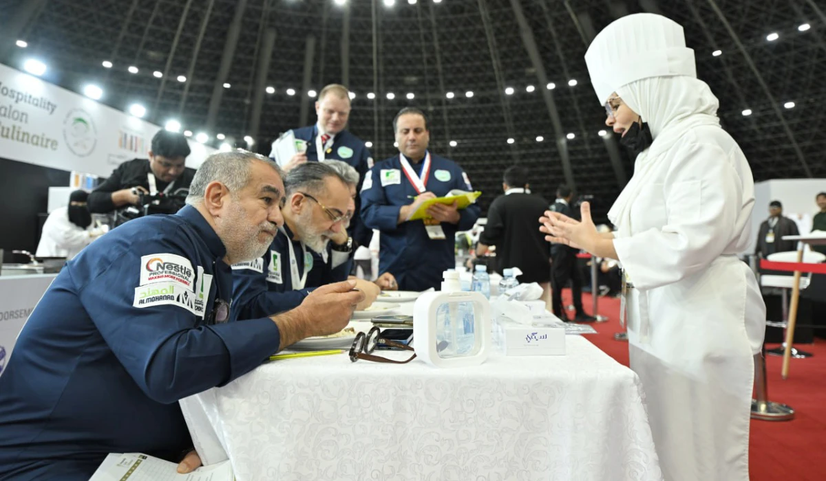 Chefs and beverage experts showcased their skills, evaluated by over 60 culinary experts. (Photo/X: @saudihoreca)