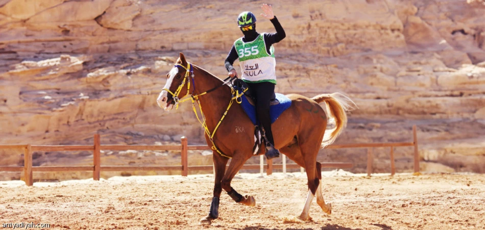 Saudi rider Abrar Alabdulqader. (X/ Najeeb Al-Nasser)