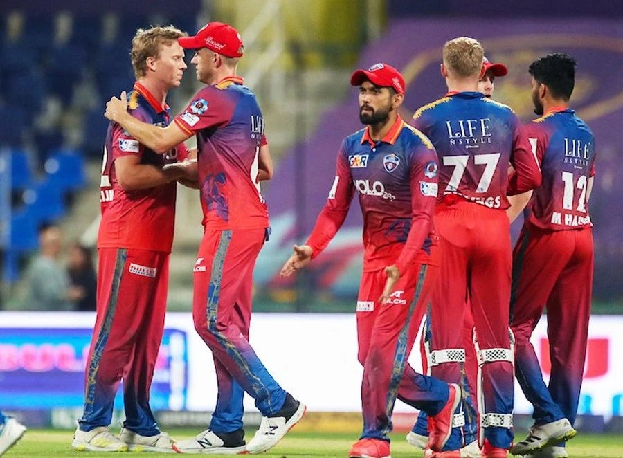 The Dubai Capitals secured a spot in Qualifier 2 with a commanding 85-run victory over the Abu Dhabi Knight Riders at Zayed Cricket Stadium in Abu Dhabi. (X/@ILT20Official)