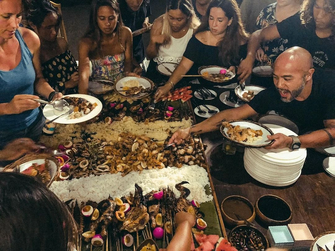 Celebrity chef JP Anglo, right, is serving Philippine food at his Kooya Filipino Eatery in Dubai, July 2022. (JP Anglo)