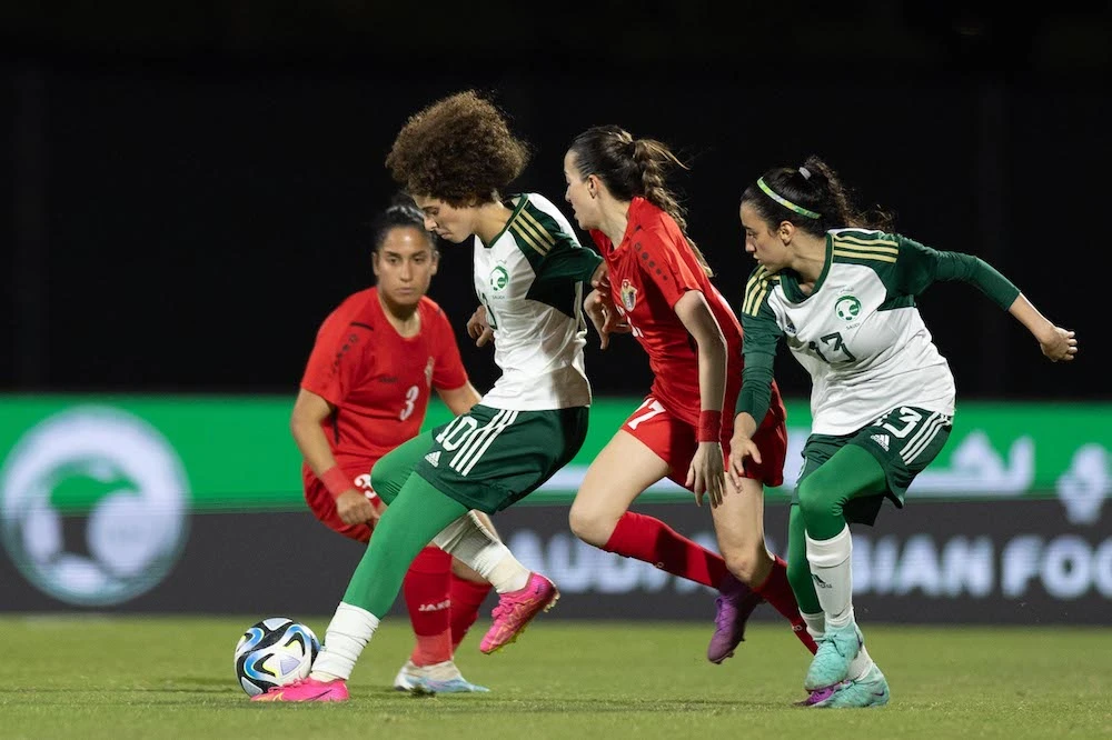 Saudi Arabia lost 3-1 to Jordan in their opening match of the 2024 WAFF Women’s Championship. (SAFF)