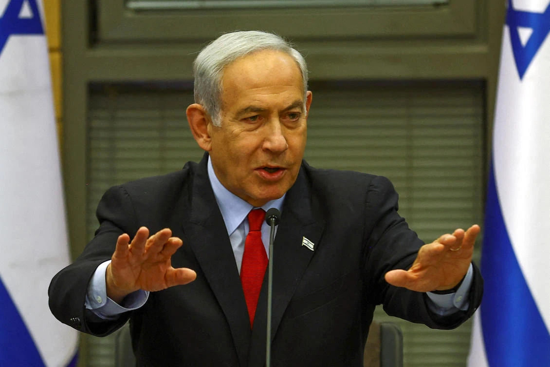Israeli Prime Minister Benjamin Netanyahu addresses the Knesset, Israel's Parliament in Jerusalem. (File/Reuters)