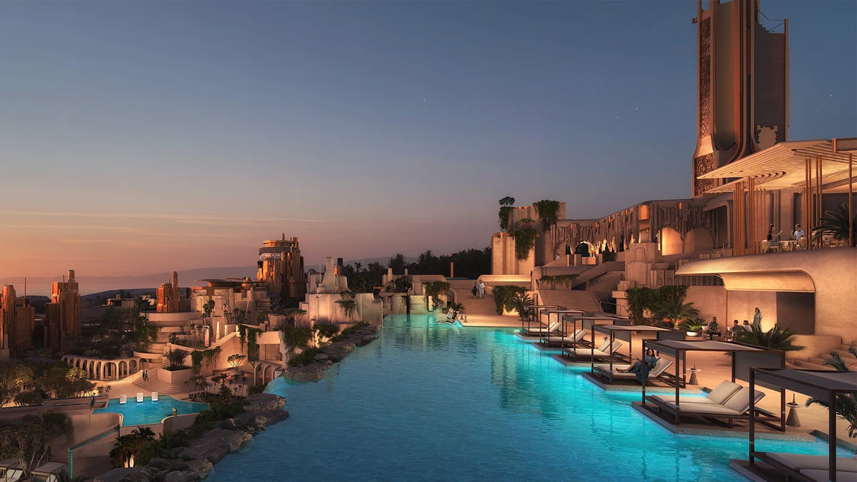 The latest addition to NEOM features 80 bespoke rooms and suites and is designed with a well-being theme, offering a nature resort.